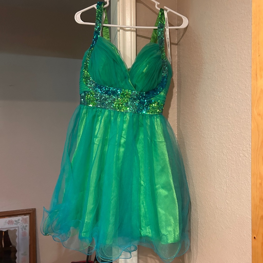 Vibrant Green Sequin Dress
